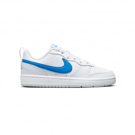 Nike Court Borough Low 2 Gs Bianco Blu - Sneakers Bambino