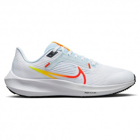 Nike Air Zoom Pegasus 40 Bianco Picante Rosso Blu - Scarpe Running Donna