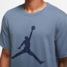 Nike T-Shirt Big Logo Jordan Blu Uomo