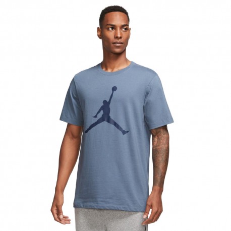 Nike T-Shirt Big Logo Jordan Blu Uomo