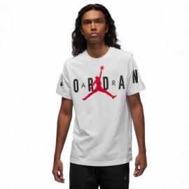 Nike T-Shirt Logo E Scritta Jordan Bianco Uomo