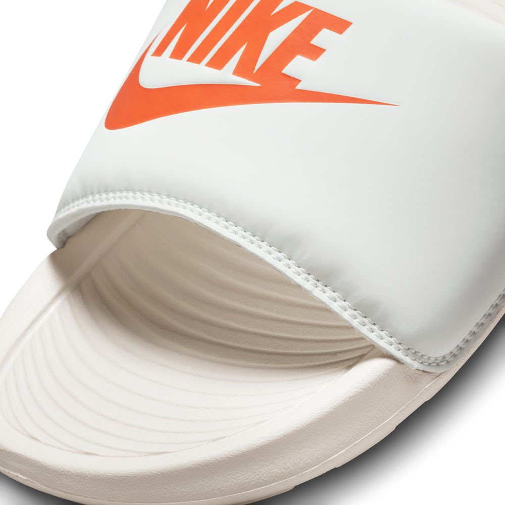 Nike Victory One Bianco Grigio Arancio Ciabatte Mare Uomo
