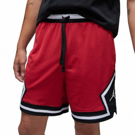 Nike Shorts Mesh Diamond Jordan Rosso Uomo