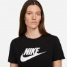 Nike T-Shirt Logo Nero Donna