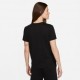 Nike T-Shirt Logo Nero Donna