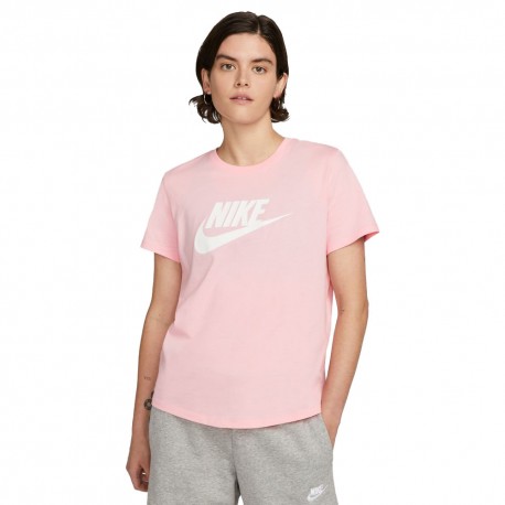 Nike T-Shirt Logo Rosa Donna