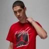 Nike T-Shirt Logo Fantasia Jordan Rosso Uomo