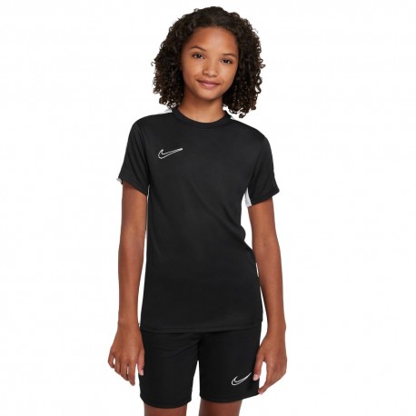 Nike Maglia Maniche Corte Academy23 Nero Bianco Bambino