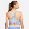 Nike Reggiseno Sportivo Fantasia Medium Support Azzurro Donna