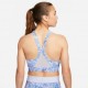 Nike Reggiseno Sportivo Fantasia Medium Support Azzurro Donna