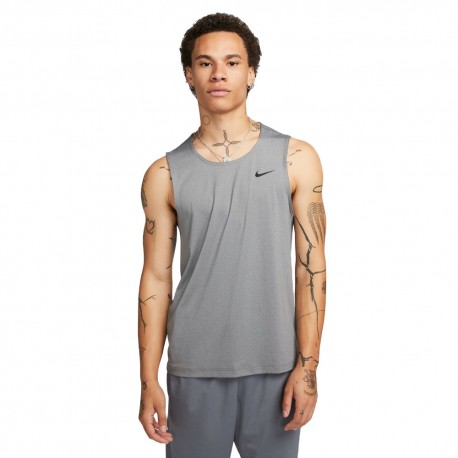 Nike Canotta Palestra Ready Grigio Uomo