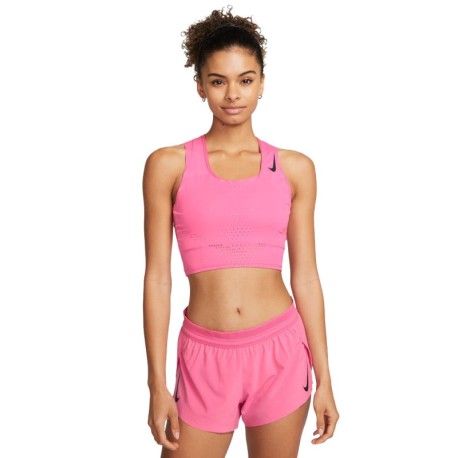 Nike Crop Top Running Aeroswift Rosasicle Nero Donna Acquista