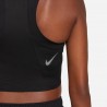 Nike Crop Top Running Fast Nero Reflective Argento Donna