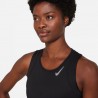 Nike Crop Top Running Fast Nero Reflective Argento Donna