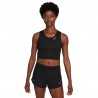 Nike Crop Top Running Fast Nero Reflective Argento Donna