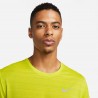 Nike Maglia Running Miler Breathe Bright Cactus Reflective Argento Uomo