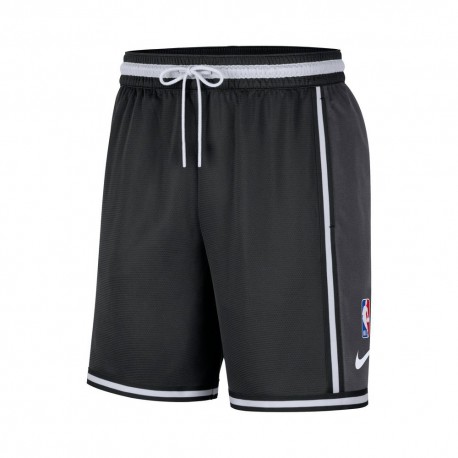 Nike Pantaloncini Basket Nba Nets Pregm Nero Bianco Uomo