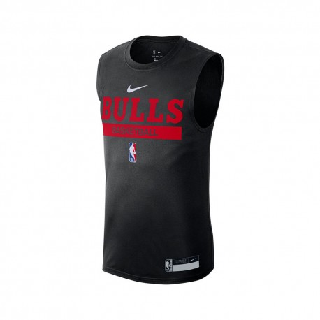 Nike Canotta Basket Nba Chicago Gpx Nero Rosso Uomo
