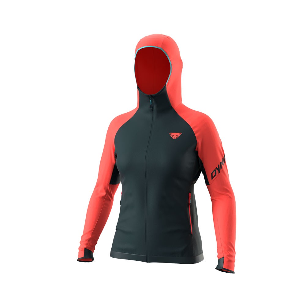 Dynafit Giacca Alpinismo Transalper Polartec Hooded Hot Coral Donna S