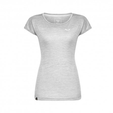 Salewa Maglia Trekking Puez Melange Bianco Donna