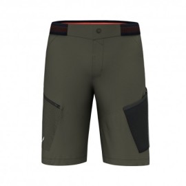 Salewa Pantaloni Corti Trekking Pedroc 3 Dst Cargo Dark Olive Uomo