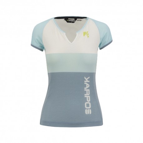 Karpos Maglia Trekking Moved Evo Aquamarine Bianco Spring Lake Donna