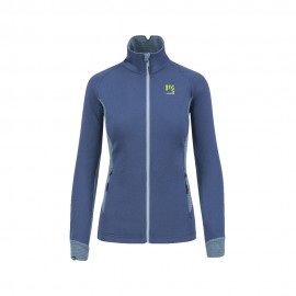 Karpos Felpa In Pile Pizzocco Evo Vintage Indigo Spring Lake Donna