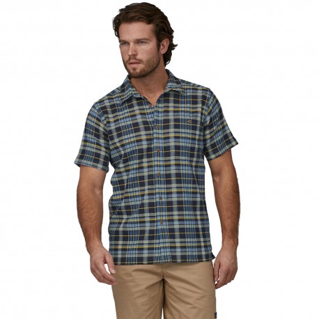 Patagonia Camicia Montagna A C Paint Plaid Blu Uomo