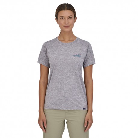 Patagonia Maglia Trekking Cap Cool Daily Graphic ,73 Skyline Feathe Donna