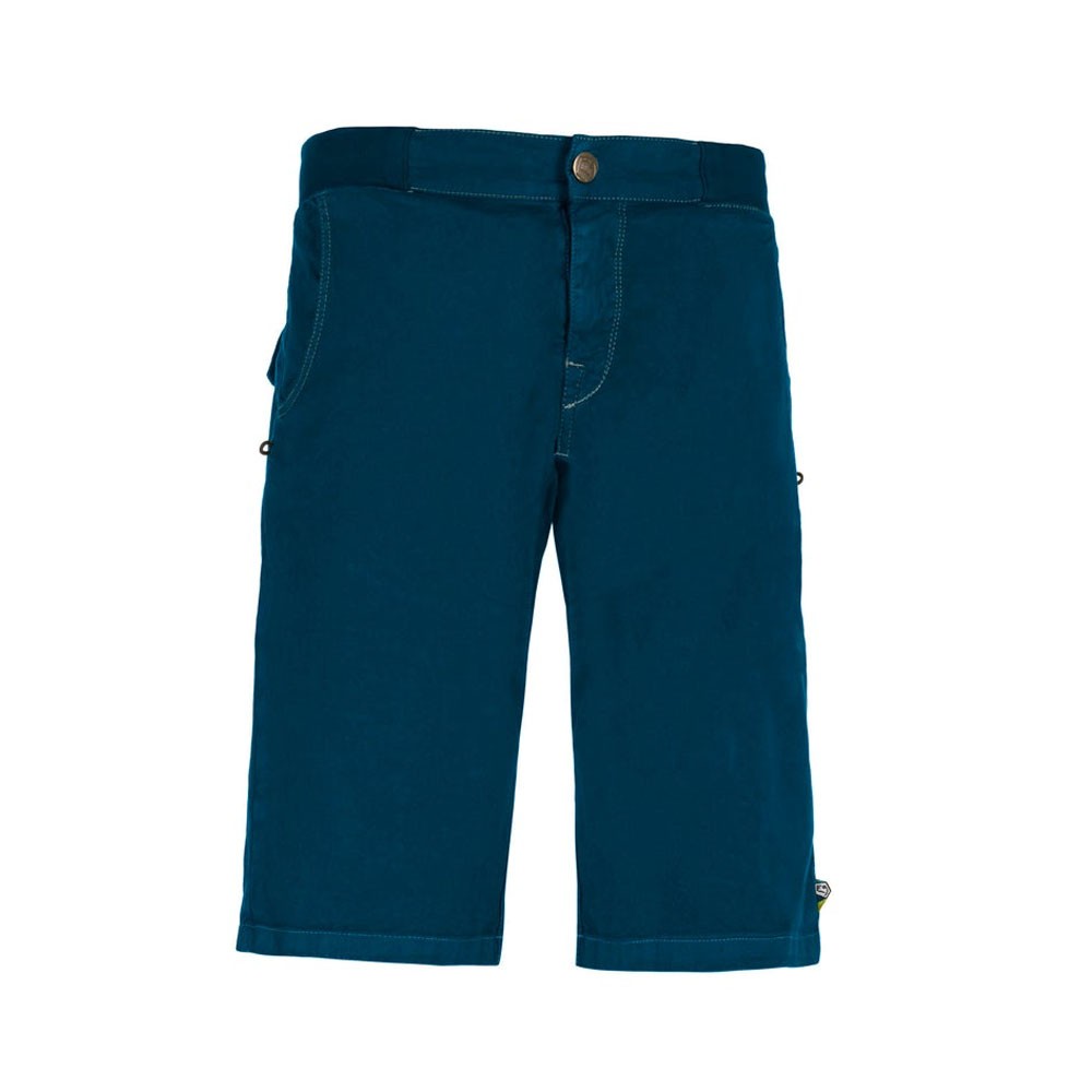 E 9 Pantaloni Corti Arrampicata Kroc Flax Blu Uomo S