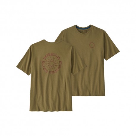 Patagonia Maglia Trekking Spoke Stancil Moray Khaki Uomo