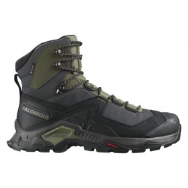 Salomon Element GORE-TEX Nero Deep Lichen Verde Olive  - Pedule Trekking Uomo