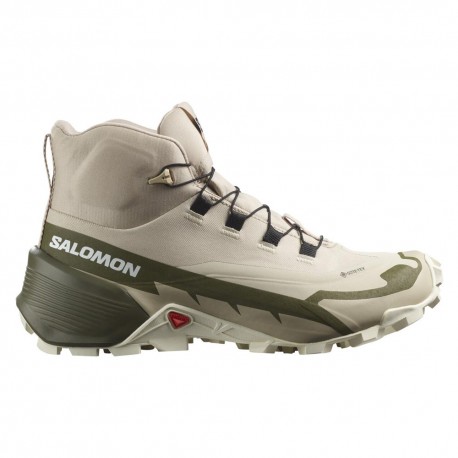 Salomon Hike Mid GORE-TEX 2 Feather Gray Olive Ni - Scarpe Trekking Donna