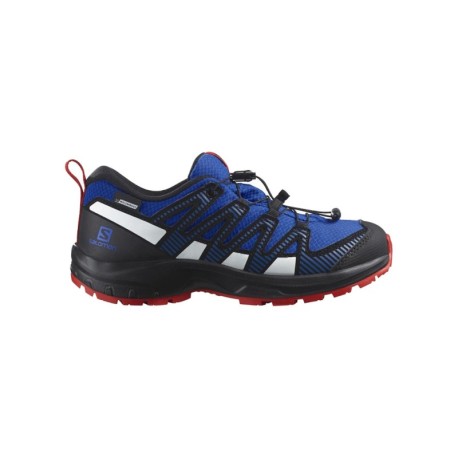 Salomon Pro V8 Cswp J Lapis Blue Nero Fiery Rosso - Scarpe Trekking Bambino