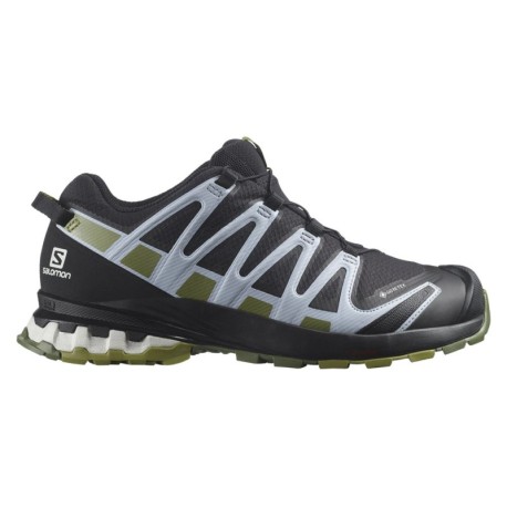 Salomon Pro 3D V8 GORE-TEX Nero Verde Moss Zen Blue - Scarpe Trekking Donna