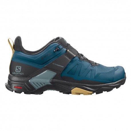 Salomon Ultra 4 GORE-TEX Nero Azzurro Verde - Scarpe Trekking Uomo