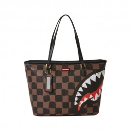Sprayground Borsa Tote Shark In Paris Marrone