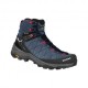 Salewa Trainer Mid GORE-TEX Java Blue Fluo Coral - Pedule Trekking Donna