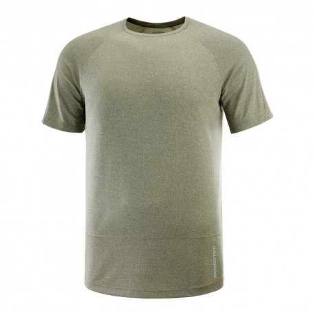 Salomon T-Shirt Trail Running Cross Run Grape Leaf Uomo