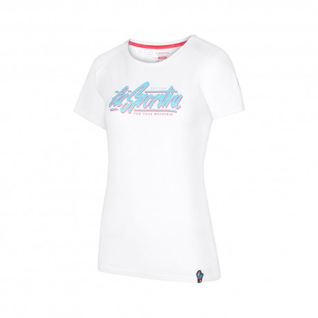 La Sportiva T-Shirt Alpinismo Retro Bianco Donna
