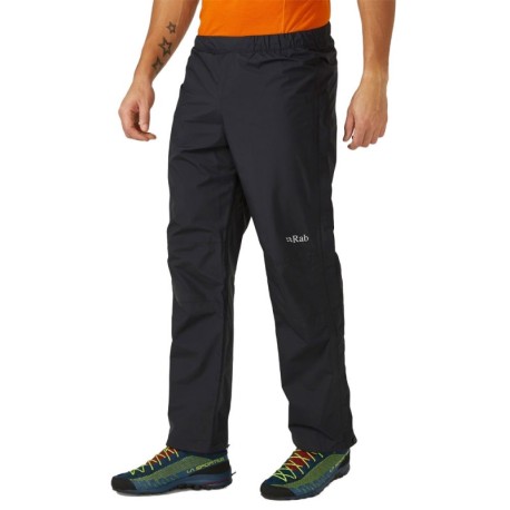 Rab Copripantaloni Impermeabili Downpour Eco Fz Nero Uomo