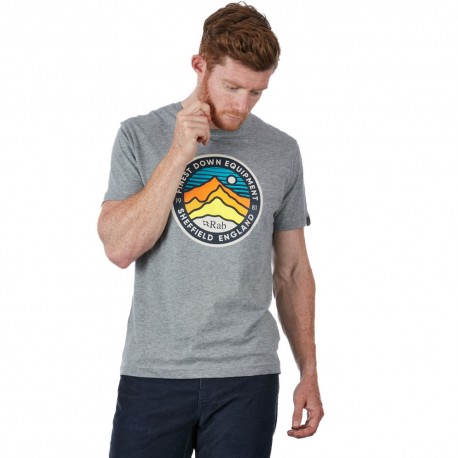 Rab Maglia Trekking Stance 3 Peaks Grigio Marl Uomo