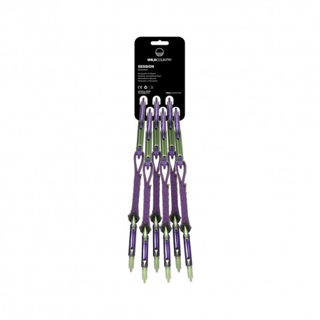 Wild Country Set Rinvii Session Purple Verde Uomo