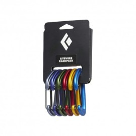 Black Diamond Moschettoni Arrampicata Set 6 Litewire 0 Uomo