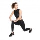 Nike Crop Top Running Df Air Nero Bianco Donna