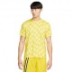 Nike T-Shirt Running Df Miler Dye Opti Giallo Reflective Argento Uomo