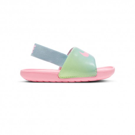 Nike Kawa Se Td Rosa Verde - Ciabatte Mare Bambina