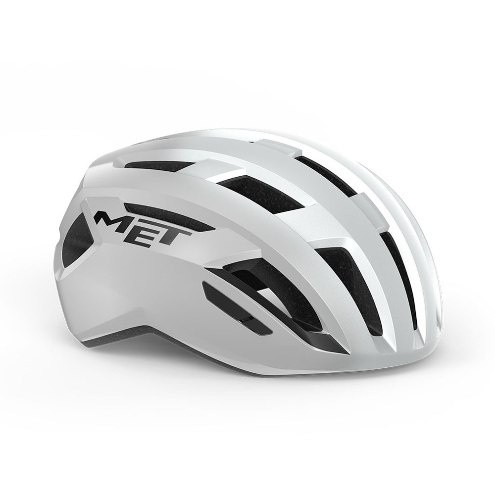 Met Casco Bici Vinci Mips Bianco Argento Lucido Uomo M