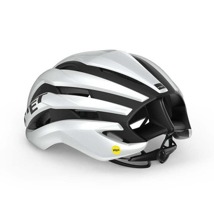 Met Casco Bici Trenta Mips White Black Matt Glossy Uomo