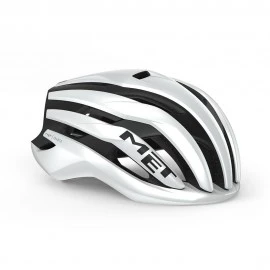 Met Casco Bici Trenta Mips Bianco Nero Opaco Lucido Uomo
